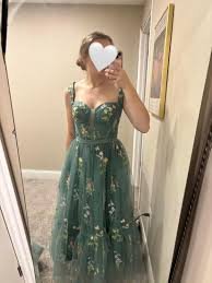 Embroidered Evening Dress